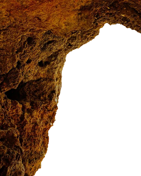 Betonowy dom na skale